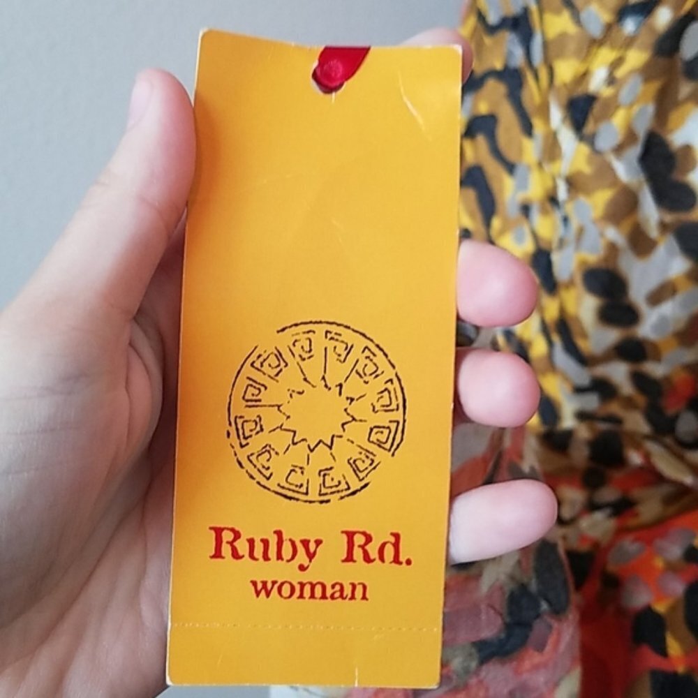 NWT Ruby Rd Tribe Vibe Button Top - Picture 7 of 8